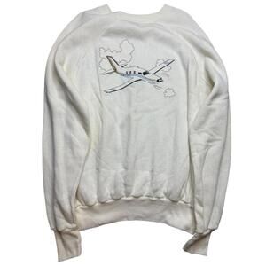 Vintage Pannill Airplane Graphic Sweatshirt – Size XL Made in USA